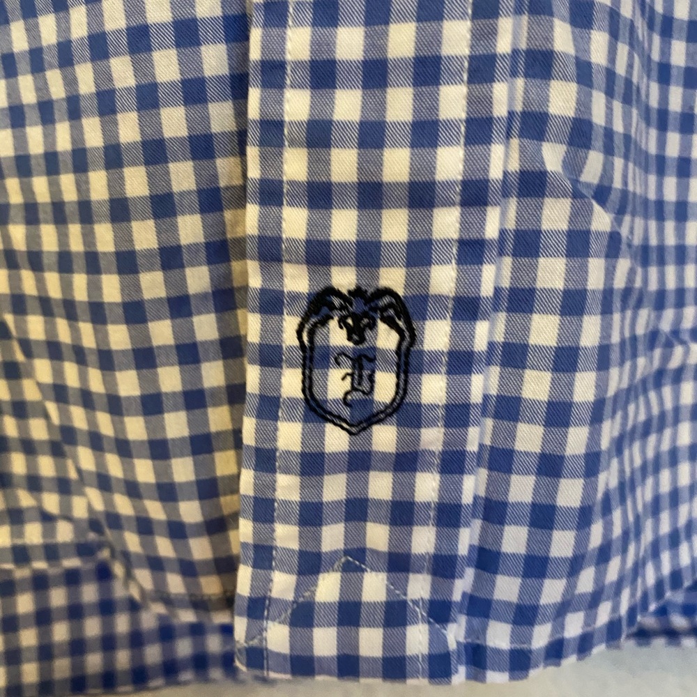 Lochlane gingham men’s 100% cotton shirt Sz M - Picture 4 of 4